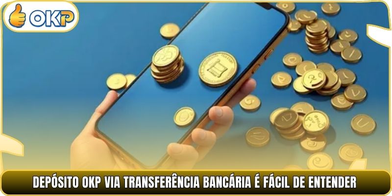 Depósito OKP via transferência bancária é fácil de entender
