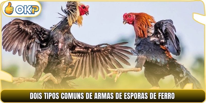 Dois tipos comuns de armas de esporas de ferro