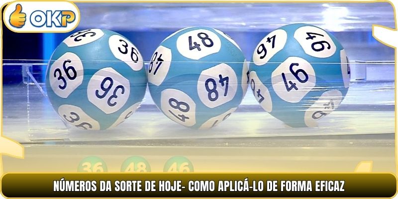 Números da sorte de hoje- Como aplicá-lo de forma eficaz