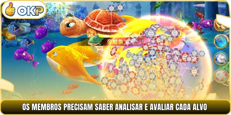 Os membros precisam saber analisar e avaliar cada alvo