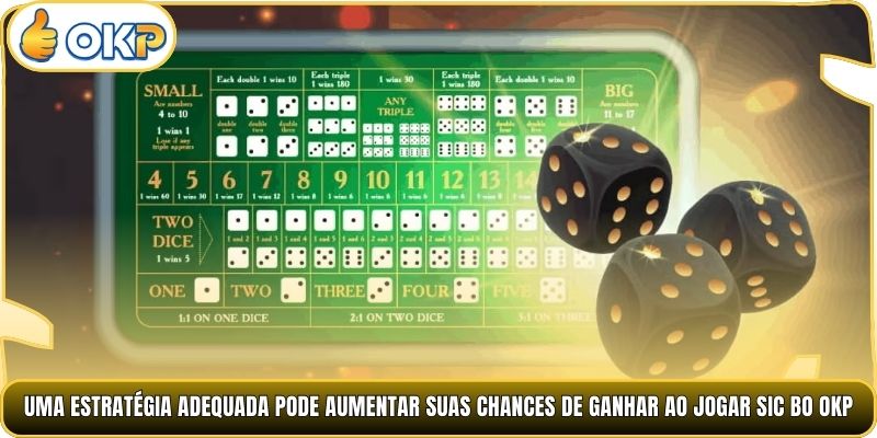 Uma estratégia adequada pode aumentar suas chances de ganhar ao jogar Sic bo OKP.