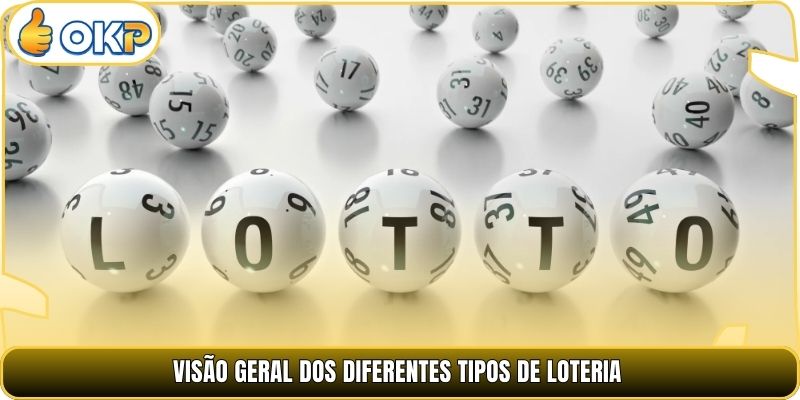 Visão geral dos diferentes tipos de loteria